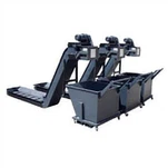 Convogliatore di trucioli a doppia fila